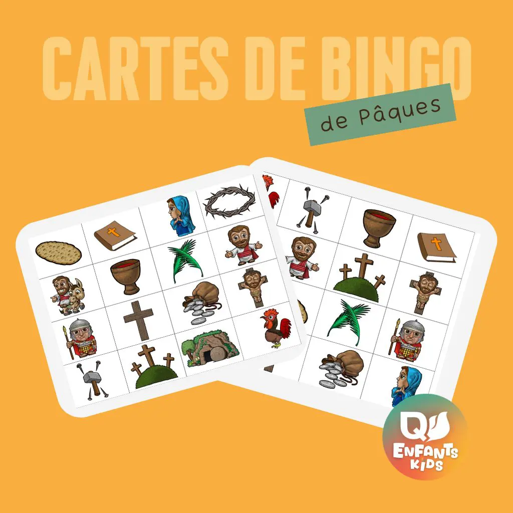 Cartes bingo Cartes bingo de Pâques