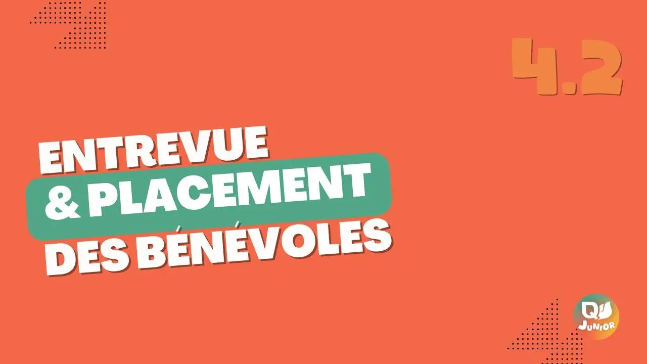 4.2 entrevue bénévoles