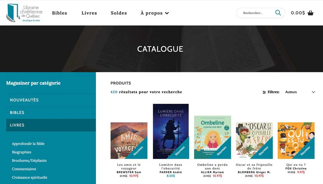 Librairie Chrétienne Québec